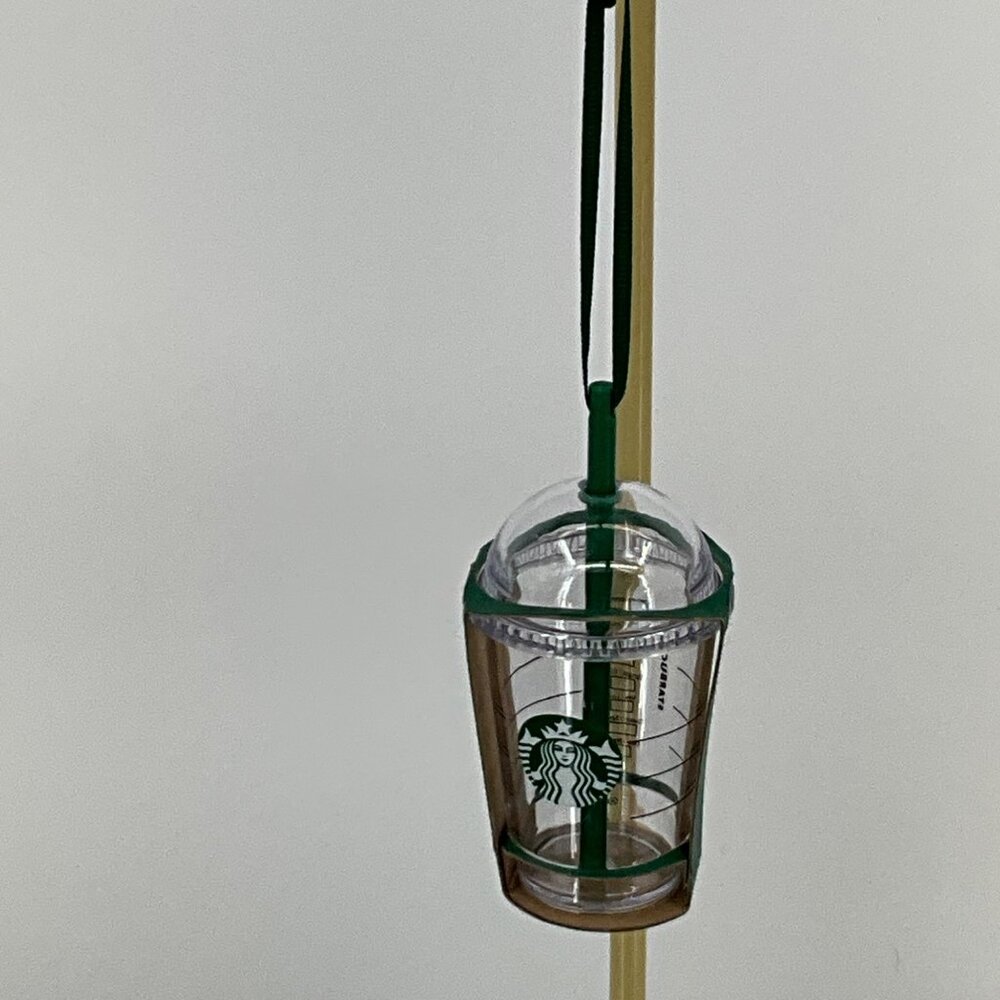 Starbucks 2016‎ Clear Plastic Mini Cup Ornament